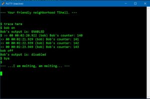 TShell: Example Application - Patterns in the Machine